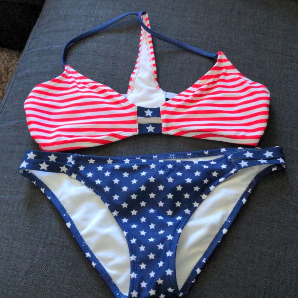 American flag bikini